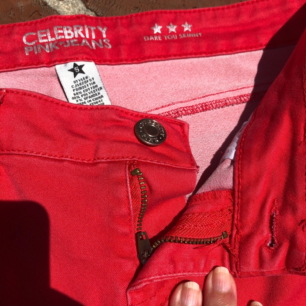 Red Celebrity Pink Dare You Skinny jeans size 5 - Picture 2 of 6